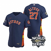 Astros 27 Jose Altuve Navy Nike 2022 World Series Flexbase Jersey,baseball caps,new era cap wholesale,wholesale hats